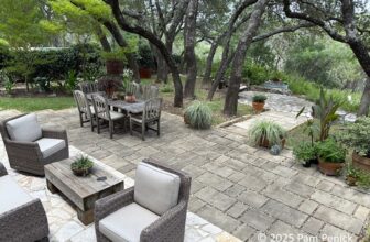 Canyon-side garden for outdoor living