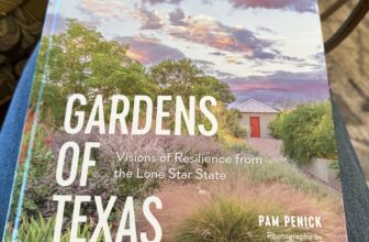 Holding my new book, Gardens of Texas!