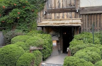 Dining in Domo’s Japanese garden in Denver