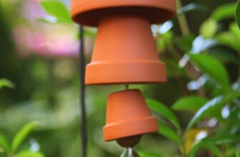 DIY Wind Chime Made with Clay Terracotta Pots