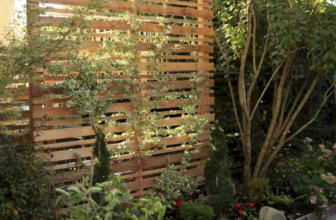 DIY Espalier Wood Privacy Screen for the Backyard